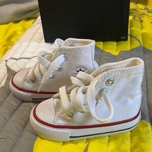 Converse Kids White Canvas High-Tops